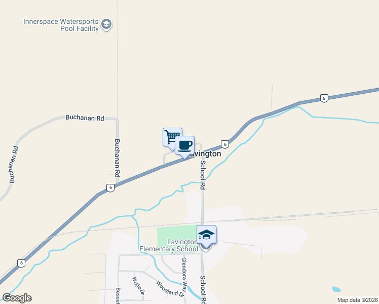 map of restaurants, bars, coffee shops, grocery stores, and more near 6330 Freeman Drive in North Okanagan