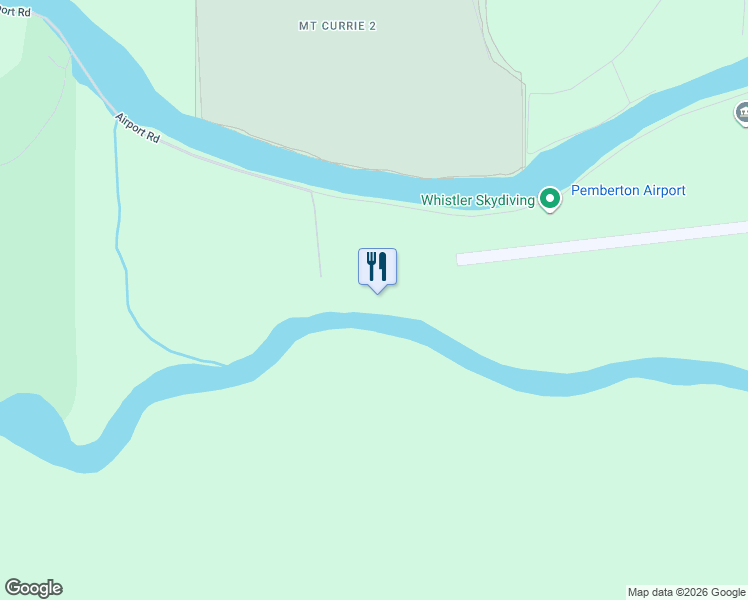 map of restaurants, bars, coffee shops, grocery stores, and more near 1730 Airport Road in Pemberton