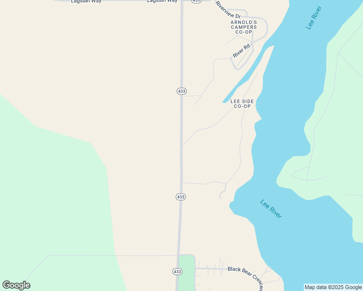 map of restaurants, bars, coffee shops, grocery stores, and more near Lee River Road in Lac du Bonnet