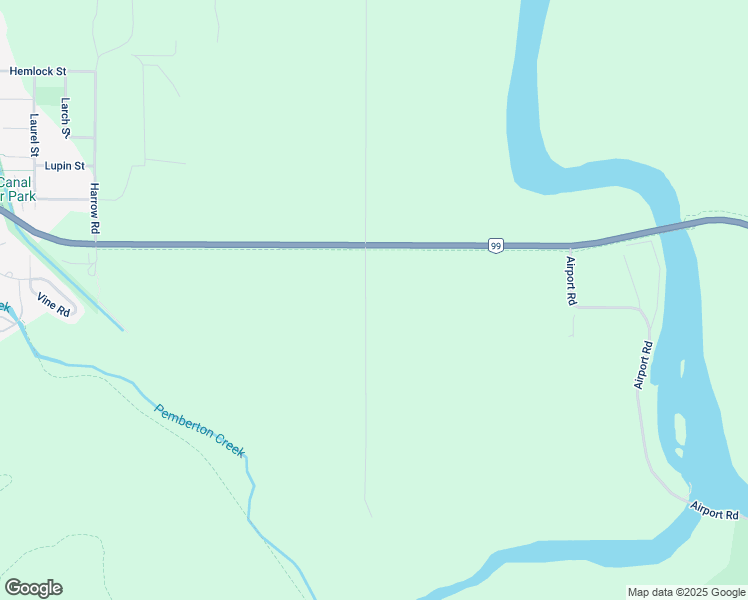 map of restaurants, bars, coffee shops, grocery stores, and more near 7342 Clover Road in Pemberton