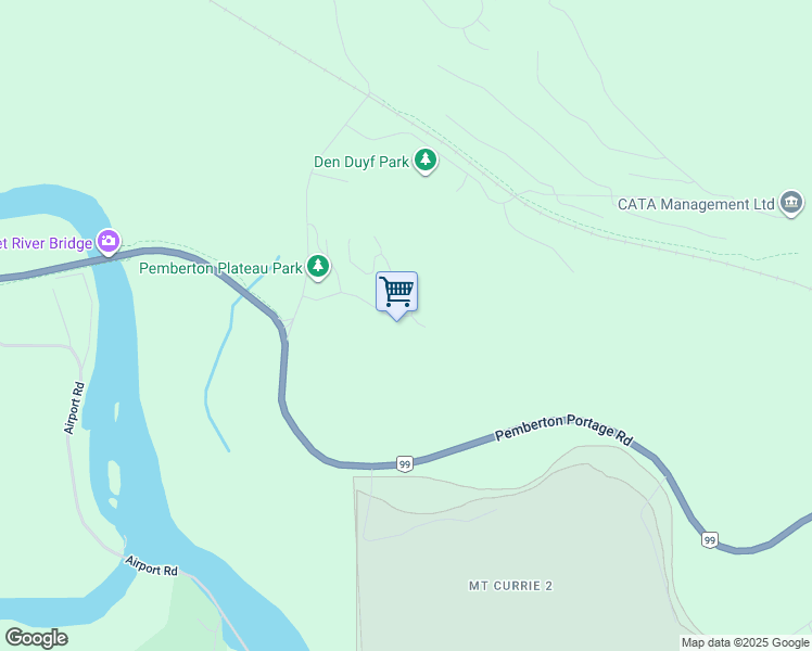 map of restaurants, bars, coffee shops, grocery stores, and more near 1719 Pinewood Drive in Pemberton
