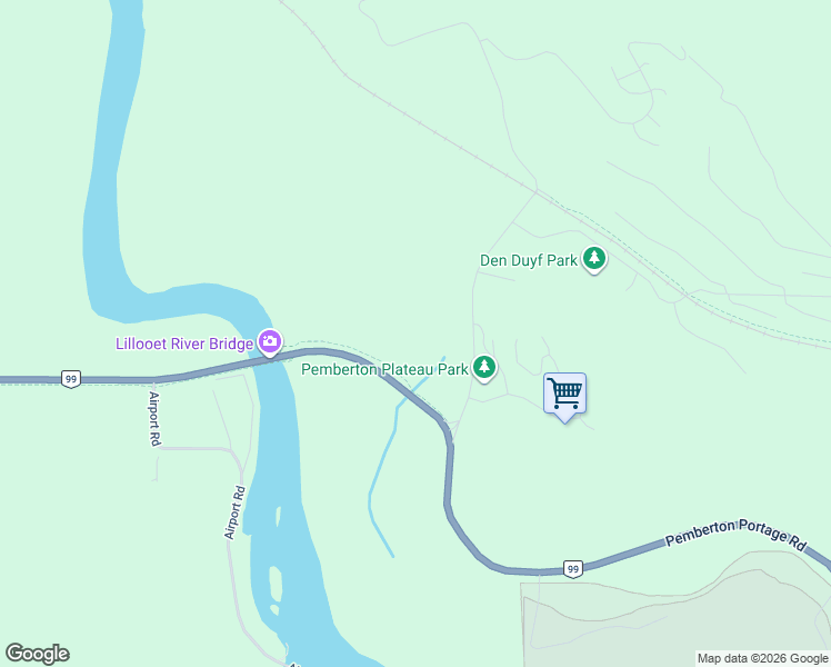 map of restaurants, bars, coffee shops, grocery stores, and more near 1691 British Columbia 99 in Pemberton