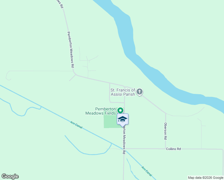 map of restaurants, bars, coffee shops, grocery stores, and more near 7588 Taylor Road in Pemberton