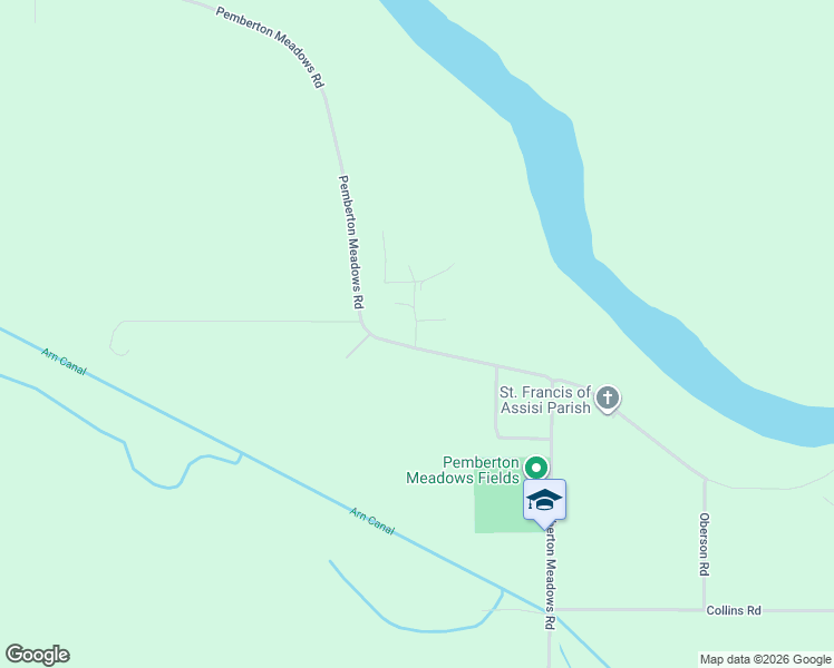 map of restaurants, bars, coffee shops, grocery stores, and more near 7605 Pemberton Meadows Road in Squamish-Lillooet