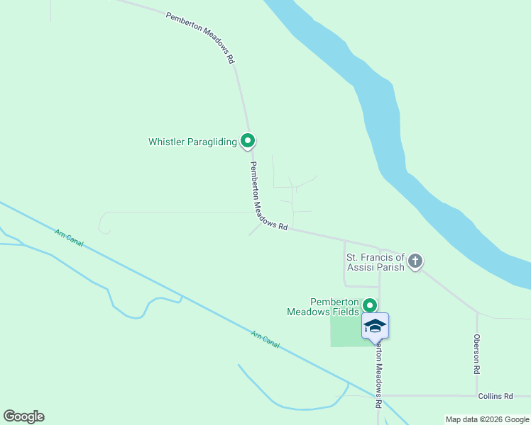 map of restaurants, bars, coffee shops, grocery stores, and more near 7614 Pemberton Meadows Road in Pemberton