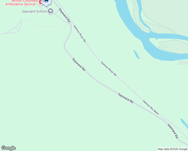 map of restaurants, bars, coffee shops, grocery stores, and more near 754 Sayward Road in Sayward