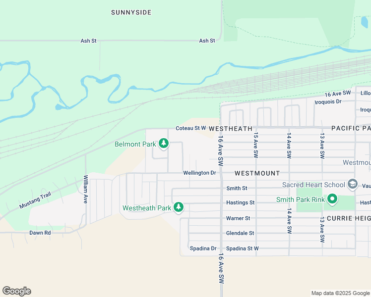map of restaurants, bars, coffee shops, grocery stores, and more near 30 Carrington Drive in Moose Jaw