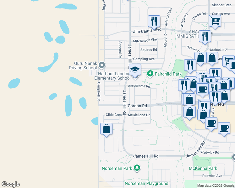map of restaurants, bars, coffee shops, grocery stores, and more near 2 Delhaye Way in Richardson