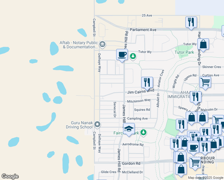 map of restaurants, bars, coffee shops, grocery stores, and more near 5501 Prefontaine Avenue in Richardson