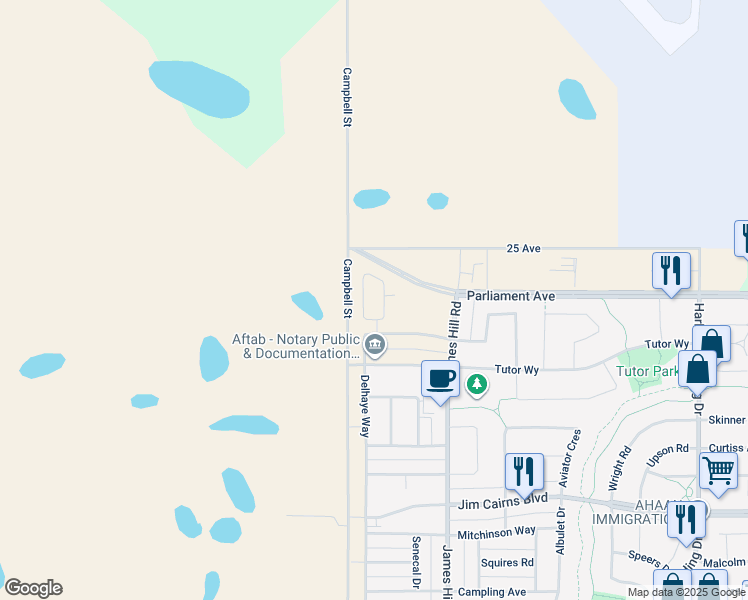 map of restaurants, bars, coffee shops, grocery stores, and more near 5500 Parliament Avenue in Richardson