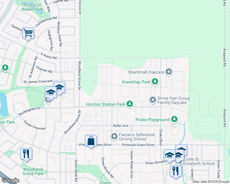 map of restaurants, bars, coffee shops, grocery stores, and more near 4273 Keller Avenue in Regina