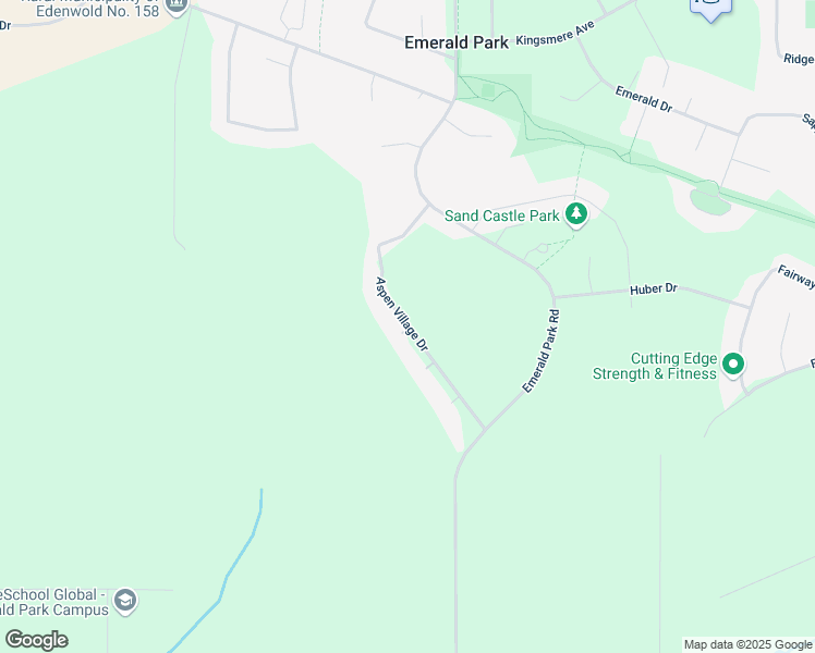 map of restaurants, bars, coffee shops, grocery stores, and more near Aspen Village Drive in Emerald Park