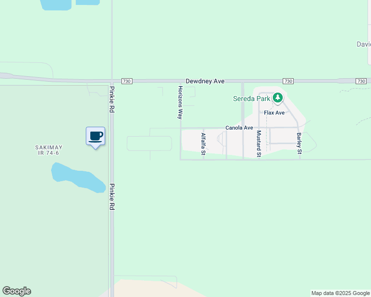 map of restaurants, bars, coffee shops, grocery stores, and more near 1731 Horizons Way in Richardson