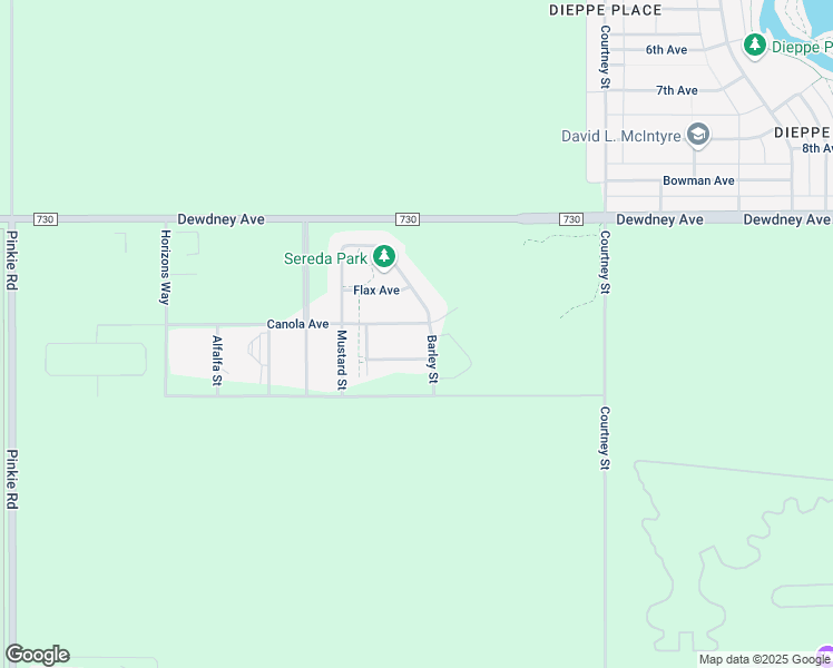 map of restaurants, bars, coffee shops, grocery stores, and more near 7920 Canola Avenue in Regina
