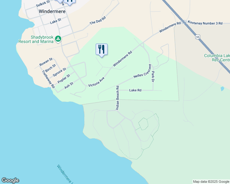 map of restaurants, bars, coffee shops, grocery stores, and more near 1917 Indian Beach Road in Windermere