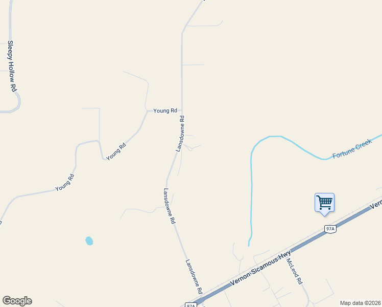 map of restaurants, bars, coffee shops, grocery stores, and more near 4100 Lansdowne Road in Spallumcheen