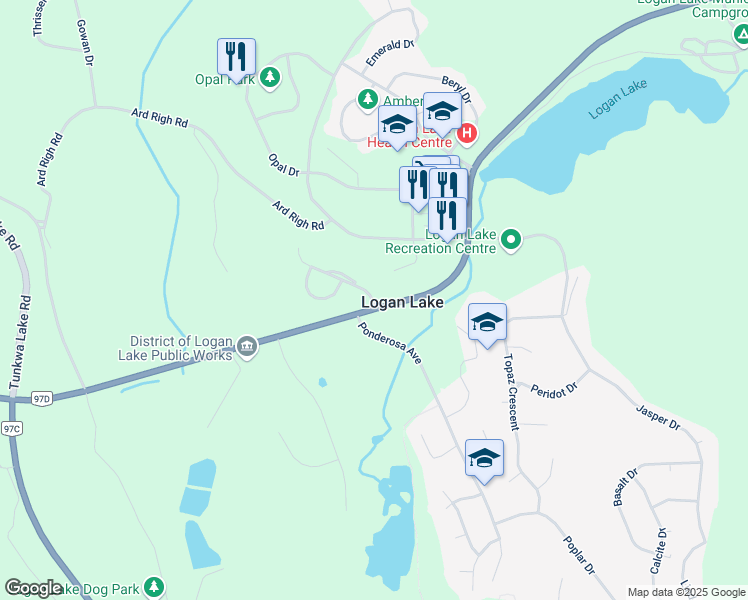 Map Of Logan Lake Bc 1-9 Agate Drive, Logan Lake Bc - Walk Score