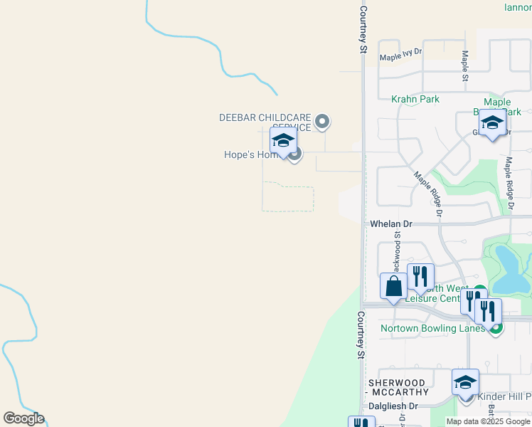 map of restaurants, bars, coffee shops, grocery stores, and more near 1301 North SILVERLEAF Boulevard in Regina