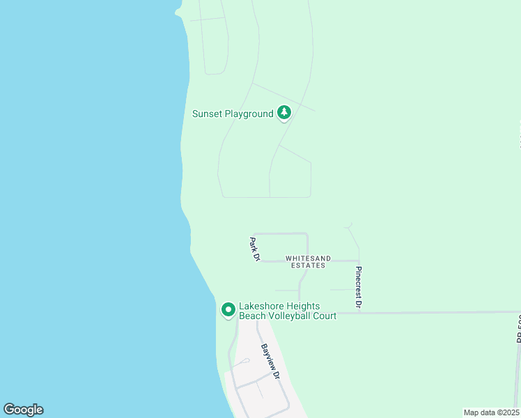 map of restaurants, bars, coffee shops, grocery stores, and more near Sunset Bay in Grand Marais