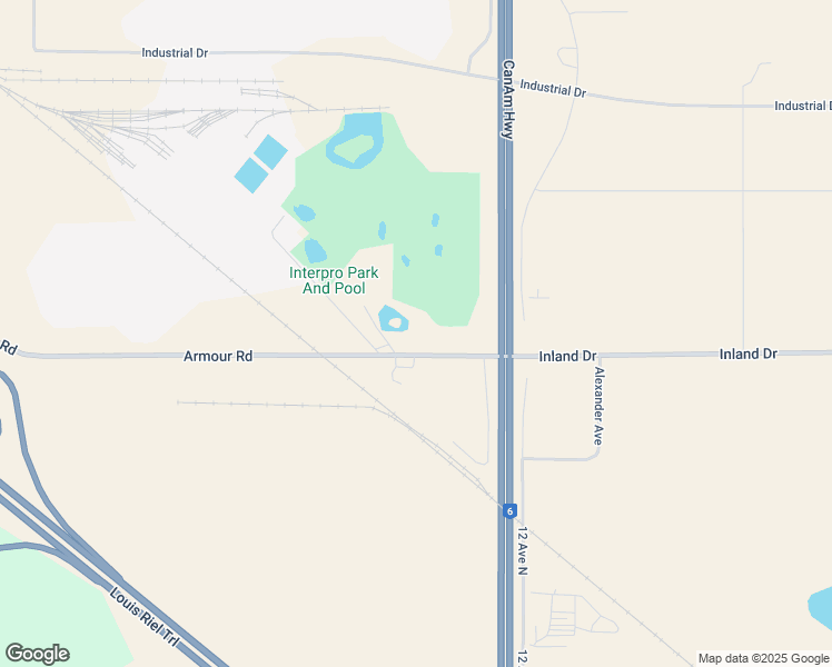 map of restaurants, bars, coffee shops, grocery stores, and more near 100 Armour Rd in Regina