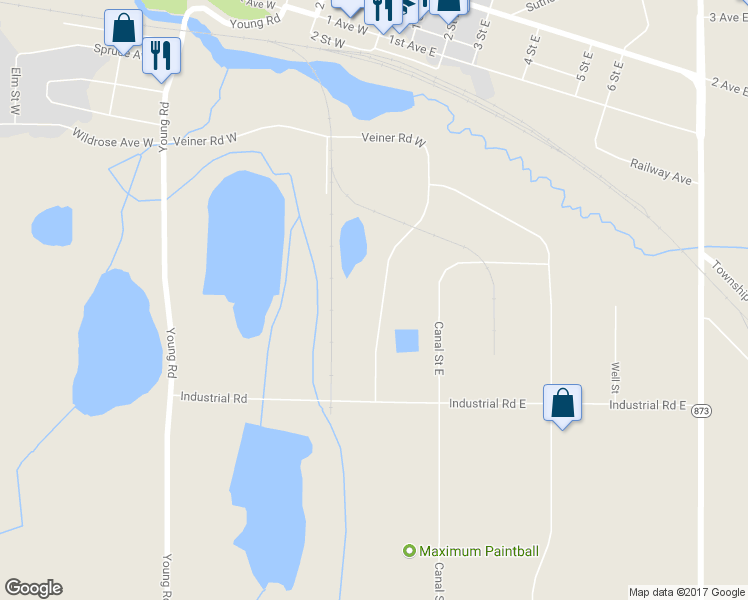 map of restaurants, bars, coffee shops, grocery stores, and more near 289 Veiner Road East in Millicent