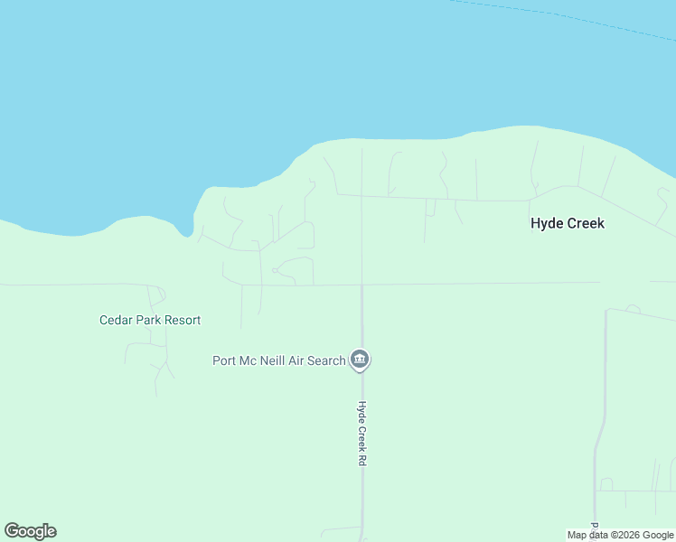 map of restaurants, bars, coffee shops, grocery stores, and more near 1405 Hyde Creek Road in Mount Waddington