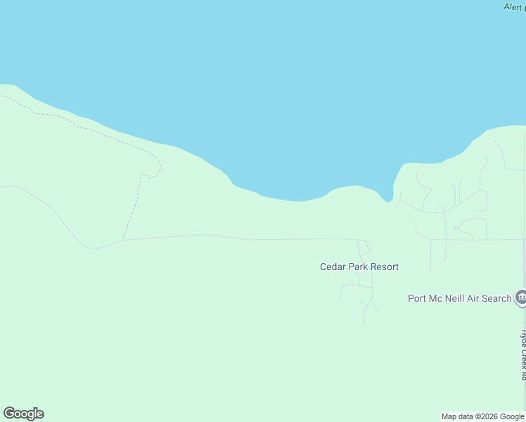 map of restaurants, bars, coffee shops, grocery stores, and more near 5055 Mine Road in Port McNeill