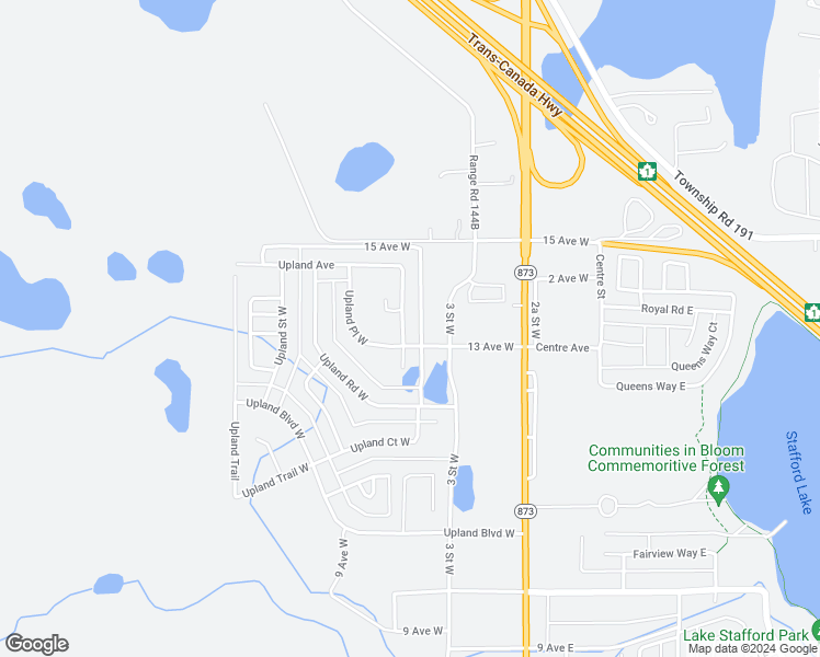 map of restaurants, bars, coffee shops, grocery stores, and more near 136 Upland Avenue West in Brooks