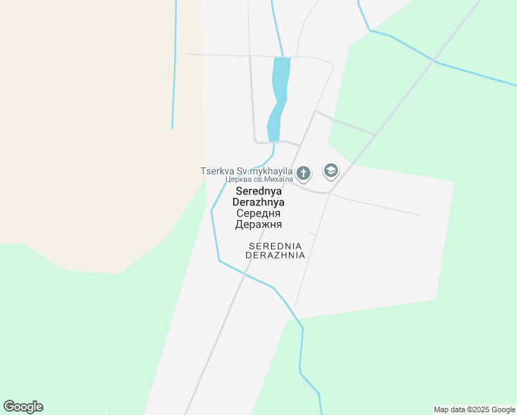 map of restaurants, bars, coffee shops, grocery stores, and more near in Serednya Derazhnya
