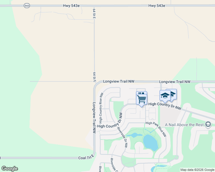 map of restaurants, bars, coffee shops, grocery stores, and more near in High River