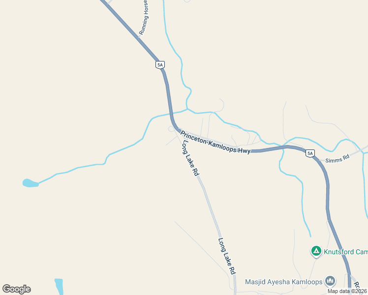 map of restaurants, bars, coffee shops, grocery stores, and more near 1208 Long Lake Road in Kamloops