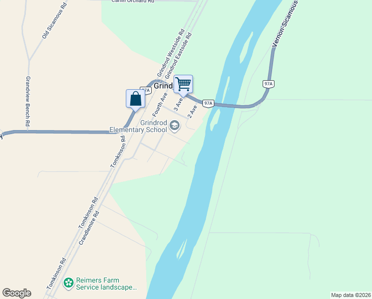 map of restaurants, bars, coffee shops, grocery stores, and more near 162 James Street in Grindrod