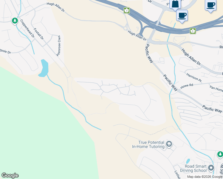 map of restaurants, bars, coffee shops, grocery stores, and more near 78 Balmoral Drive in Kamloops