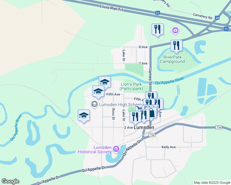 150 Fifth Avenue, Lumsden SK Walk Score