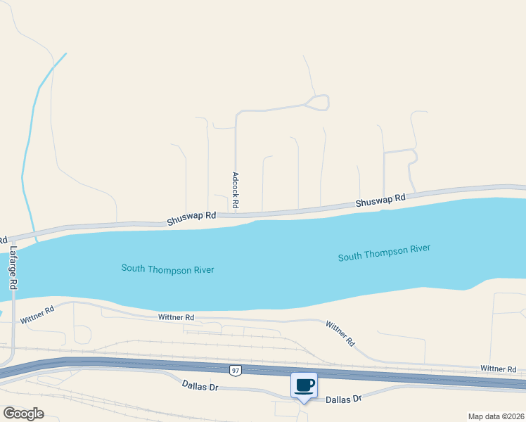 map of restaurants, bars, coffee shops, grocery stores, and more near 3119 Shuswap Road in Kamloops