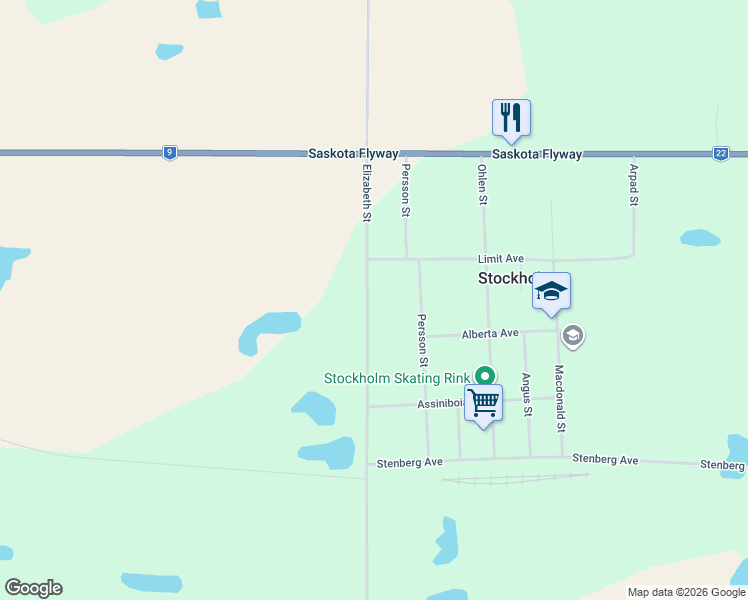 map of restaurants, bars, coffee shops, grocery stores, and more near 310 Elizabeth Street in Stockholm