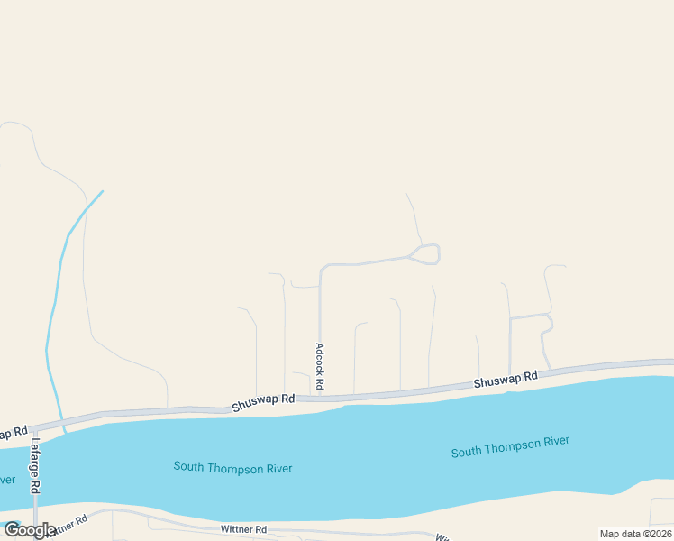 map of restaurants, bars, coffee shops, grocery stores, and more near 60 Adcock Road in Kamloops