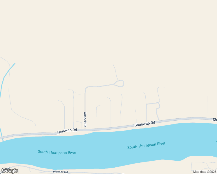 map of restaurants, bars, coffee shops, grocery stores, and more near Adcock Road in Kamloops