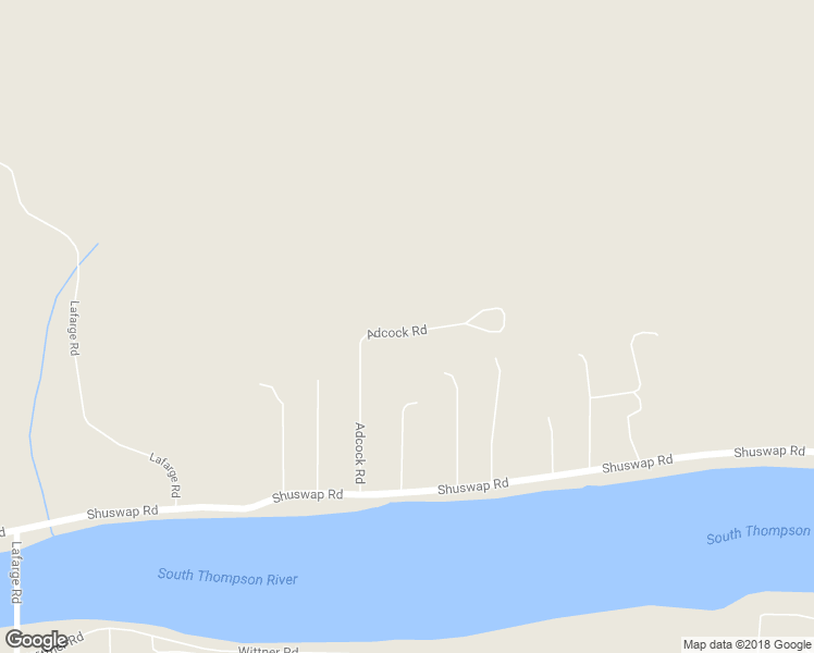 map of restaurants, bars, coffee shops, grocery stores, and more near 60 Adcock Road in Kamloops