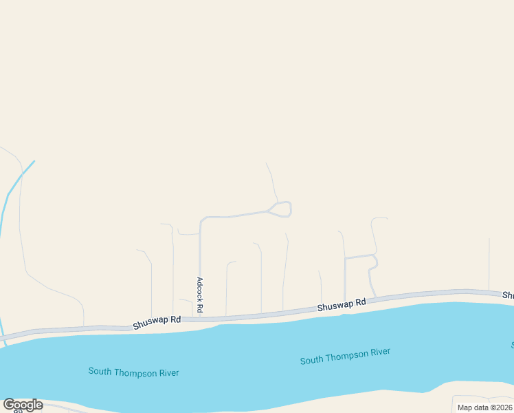 map of restaurants, bars, coffee shops, grocery stores, and more near Adcock Road in Kamloops