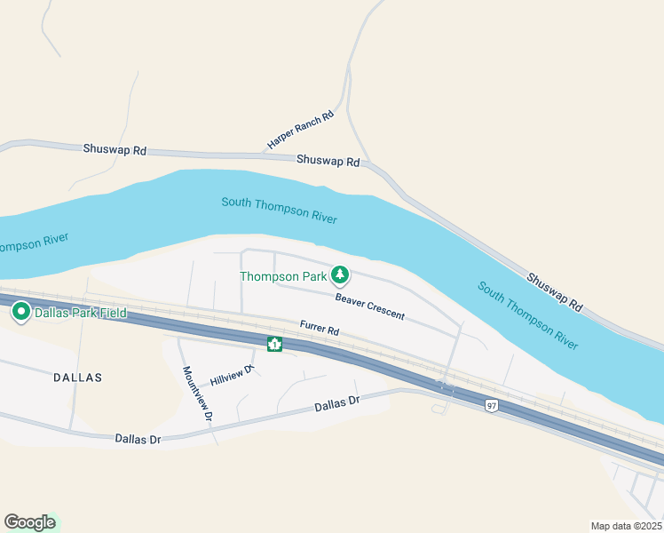 map of restaurants, bars, coffee shops, grocery stores, and more near Chukar Drive in Kamloops
