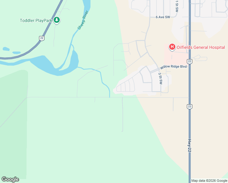 map of restaurants, bars, coffee shops, grocery stores, and more near 263 Willow Ridge Manor Southwest in Black Diamond
