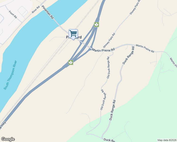 map of restaurants, bars, coffee shops, grocery stores, and more near 1589 Lance Road in Pritchard