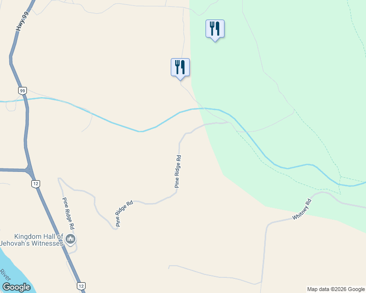 map of restaurants, bars, coffee shops, grocery stores, and more near Pine Ridge Road in Lillooet
