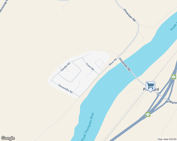 map of restaurants, bars, coffee shops, grocery stores, and more near 4953 River Road in Pritchard