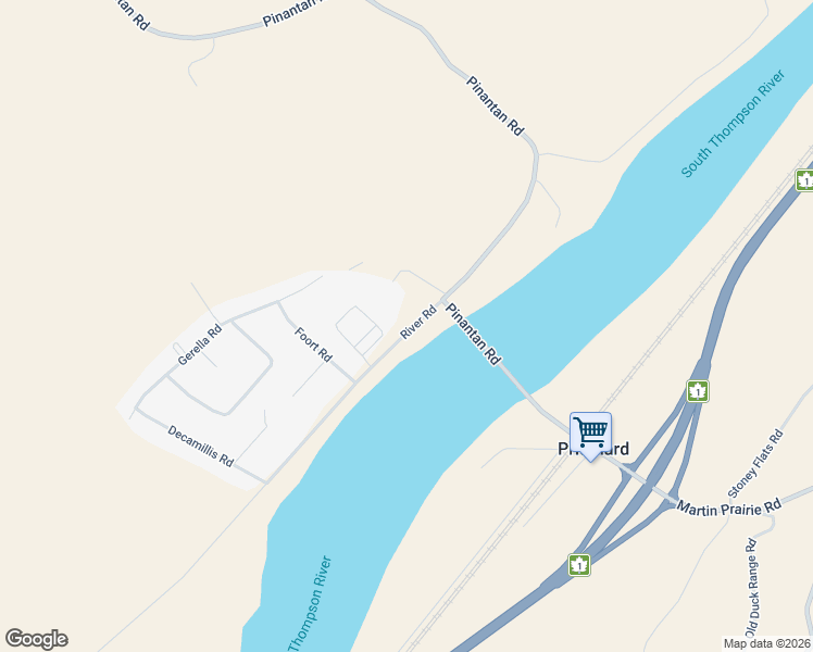 map of restaurants, bars, coffee shops, grocery stores, and more near River Road in Pritchard