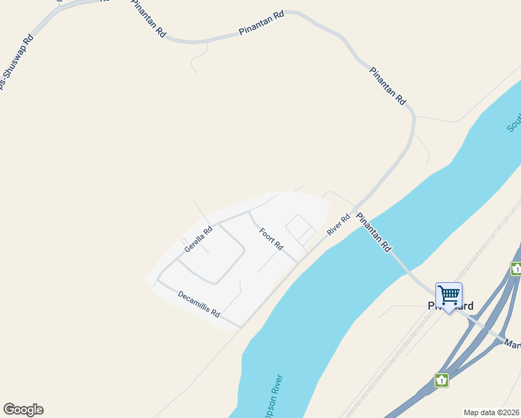 map of restaurants, bars, coffee shops, grocery stores, and more near 1348 Foort Road in Pritchard