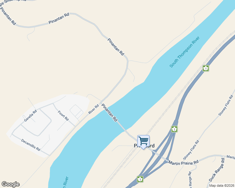 map of restaurants, bars, coffee shops, grocery stores, and more near 5021 Pinantan Road in Pritchard