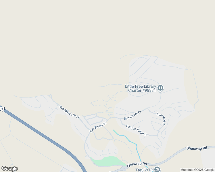 map of restaurants, bars, coffee shops, grocery stores, and more near 1000 Clubhouse Drive in Kamloops