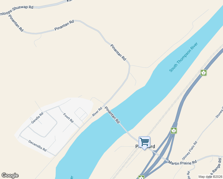 map of restaurants, bars, coffee shops, grocery stores, and more near 5021 Pinantan Road in Pritchard